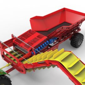 Tong’s new Cleaner Loader trailer makes in-field handling loads more efficient!
